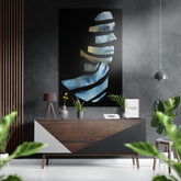 Patchwork Face Brushed Aluminium Dibond Wall Art.